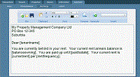 RentHQ Mail Merge screen shot